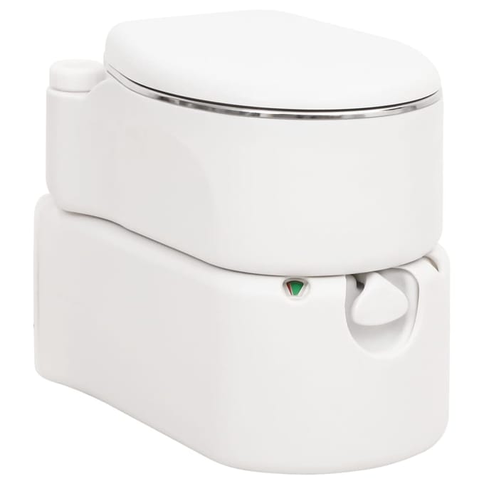 vidaXL - Campingtoilet - geïntegreerd - 24+17 - L - HDPE - en - staal - wit