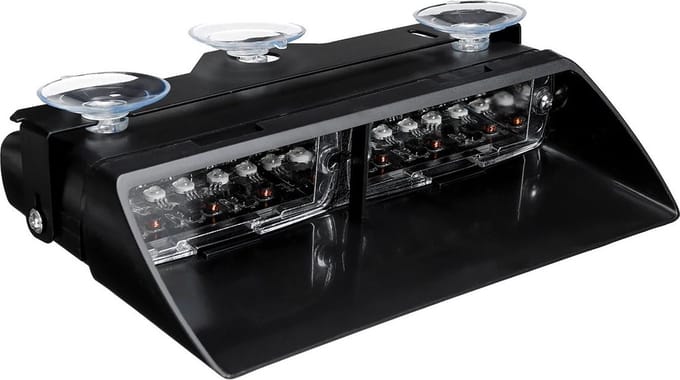 Dashboard flitser - WIT - 17 patronen - 16 LED