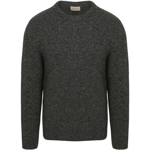 Gant Pullover Wool Blend Antraciet - Maat XXL - Heren - Pullovers