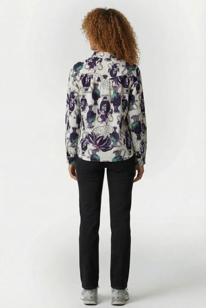 POM Amsterdam Blouse Milly Vases Cream Taglia: 38 | Magliette intime Outlet | Donna | Bianco