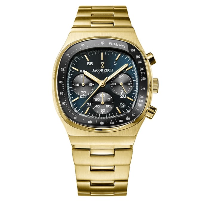 Jacob Zech - Heren Horloge Florence - Goud