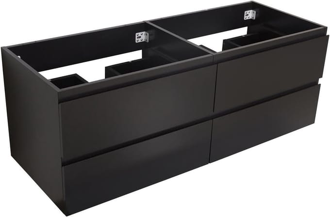 Zwart badkamer onderkast 120 cm