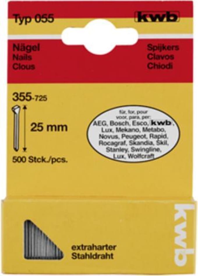 KWB Nagels Hard Type 055 - 28 mm - 500 Stuks