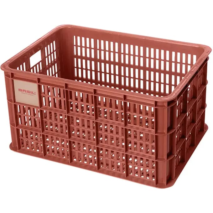 Basil Fietskrat L - Groot - 40 Liter - Rood