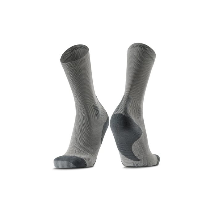 X-Socks Run Discover Crew Hardloopsokken Raincloud/X Zwart 45-47