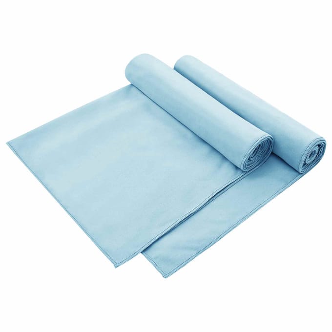 vidaXL - Buiten - Stoel - Handdoeken - 2 - st - Blauw - 130 - x - 60 - cm