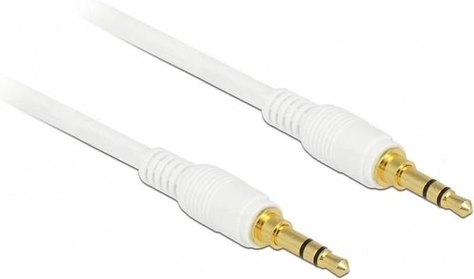 3,5mm Jack stereo audio slim kabel kabel met extra ruimte / wit - 2 meter