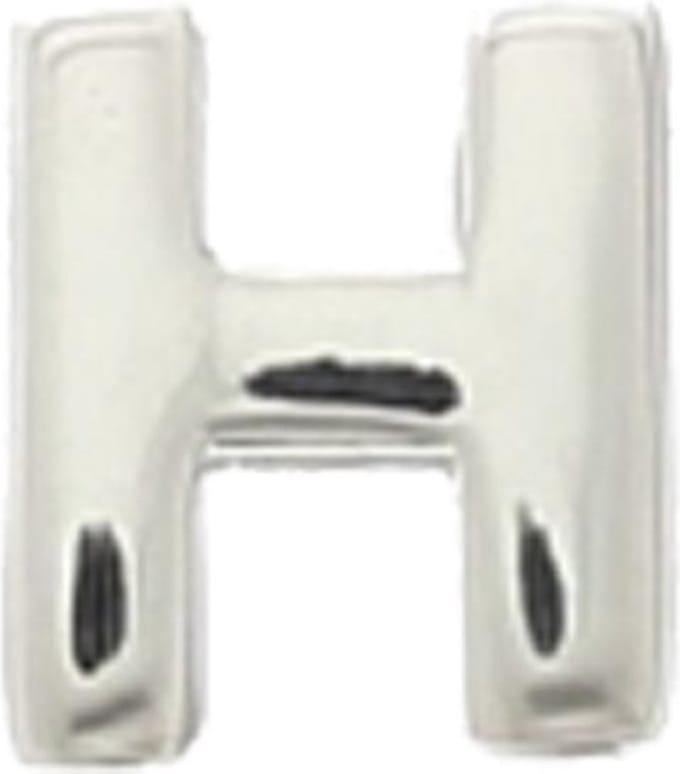 The Jewelry Collection Hanger Letter H - Zilver