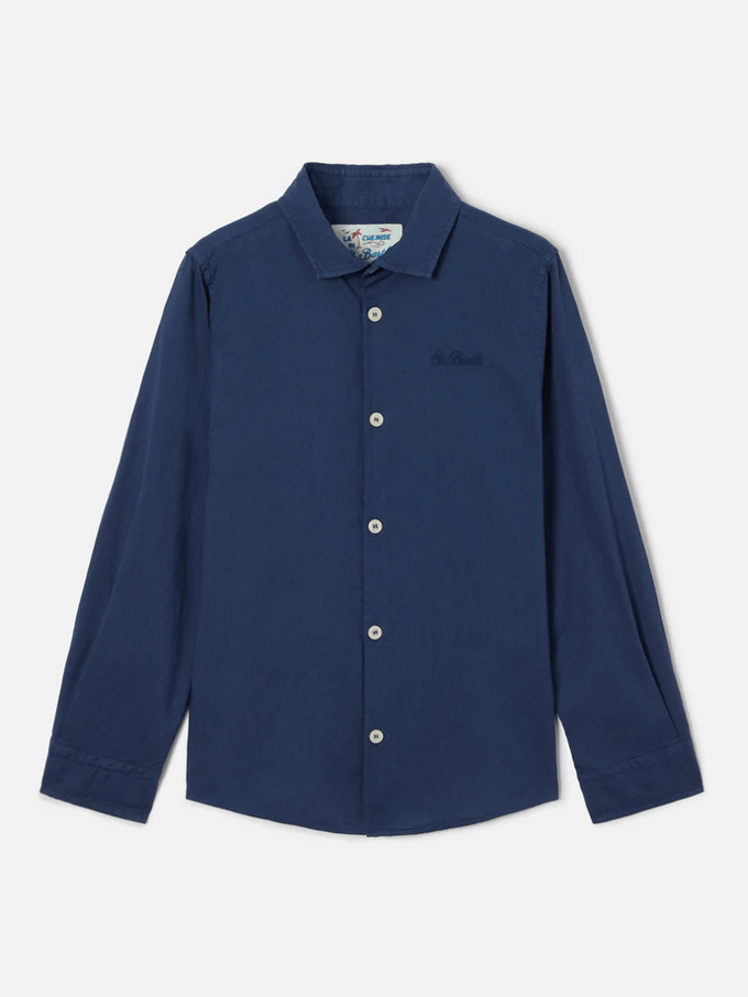 Chemise ijs jr baby marine blauw