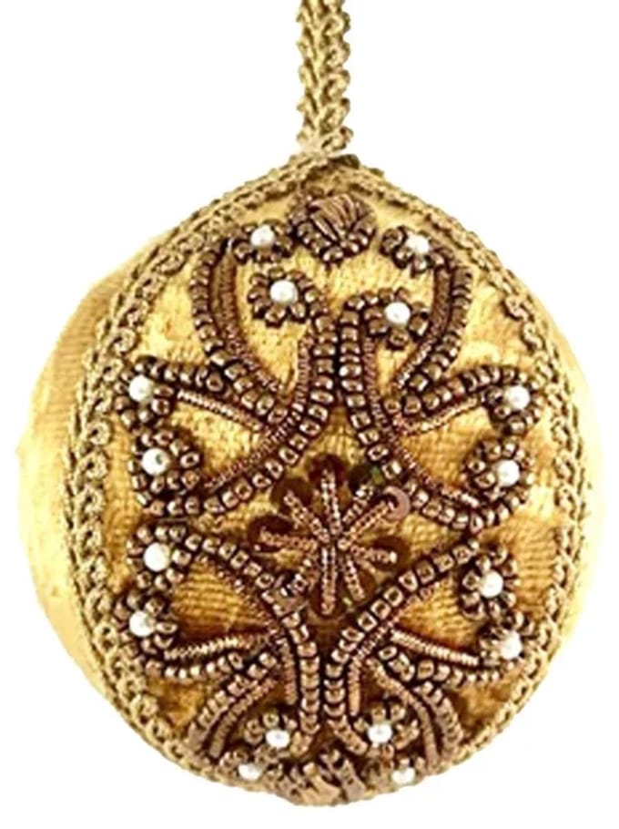Bal Ornament goud Ø8cm