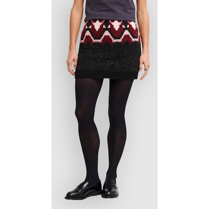 RVCA Fairisle Rok zwart