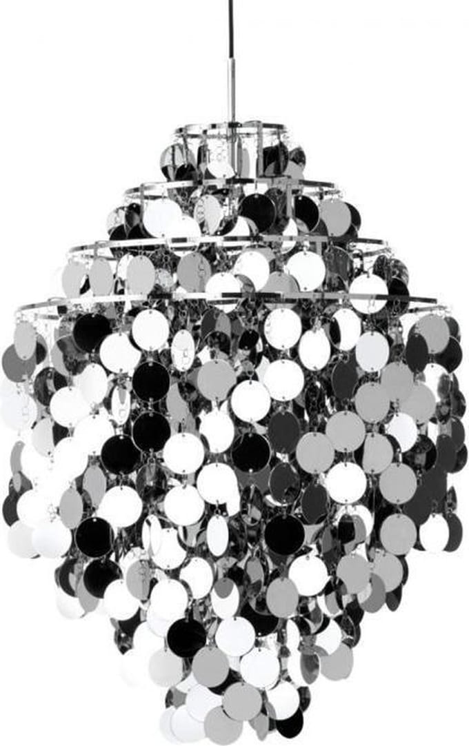 Verpan Fun 0DA Hanglamp - Chroom - unique design