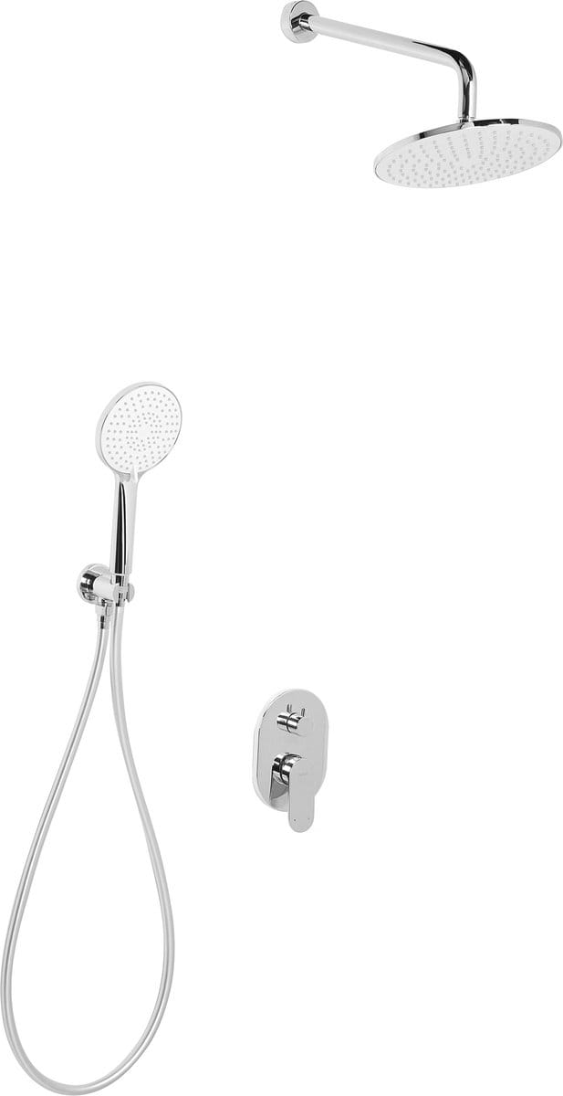 TINGUIRIRICA - Ingebouwde doucheset met regendouche - Zilver - Messing