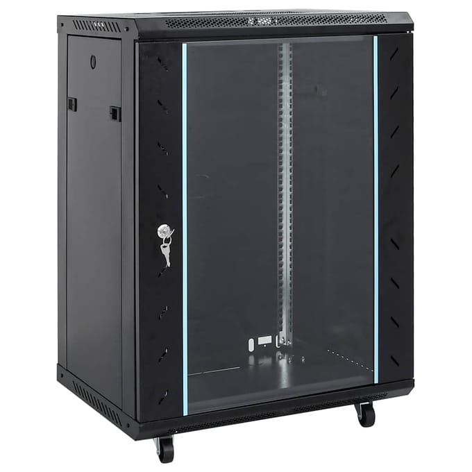 vidaXL 15U Netwerkkast met Draaipoten 19" IP20 60x45x86 cm