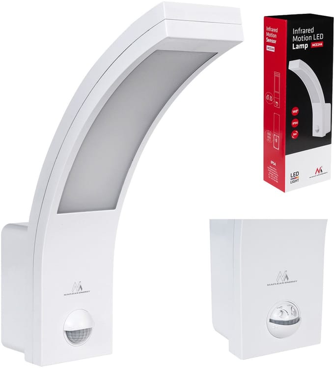 LED-lamp met infrarood bewegingssensor MCE244 met ACU 850lm 10W IP54 Maclean
