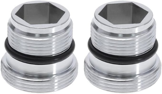 Dailygoods - M18.5-M22 Adapter - Mengkraanadapter - Zilver - Mannelijk naar Mannelijk - 2 Stuks