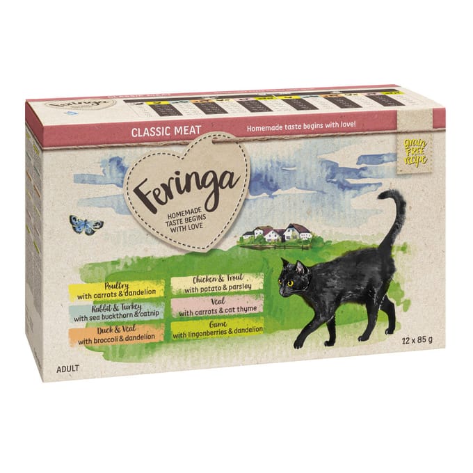 12x85g Maaltijdzakjes II Feringa Kattenvoer