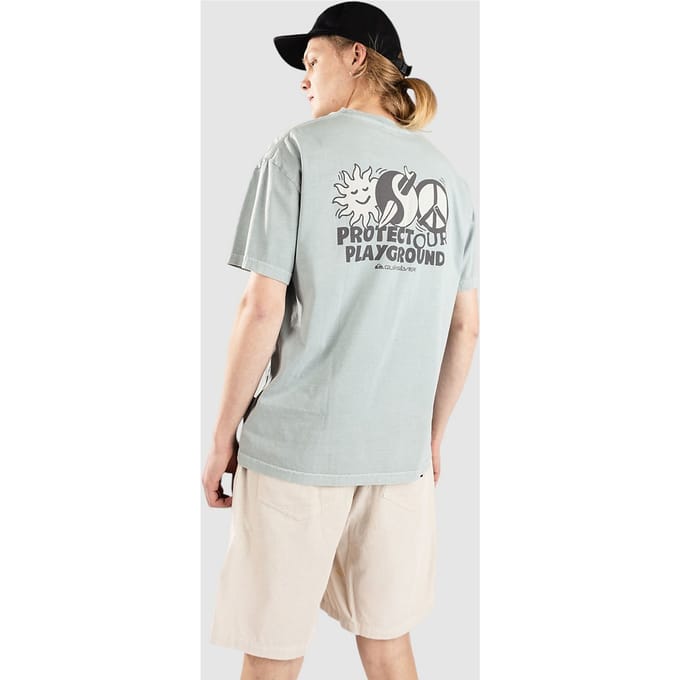 Quiksilver Wake Up World T-Shirt blauw