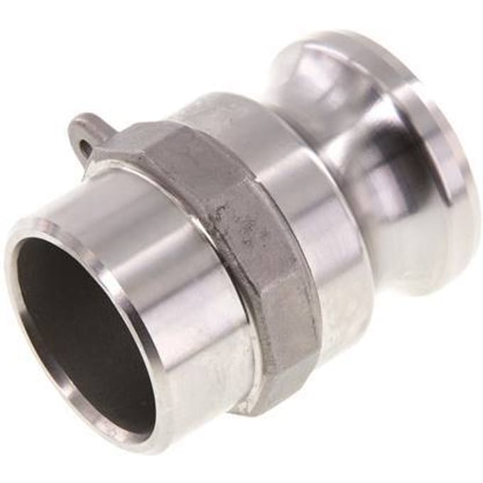 Camlock DN 40 (1 1/2'') Koppeling RVS met lasuiteinde (48.3 mm) Type F (AS) MIL-C-27487