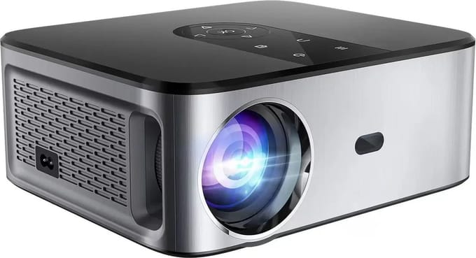 Elementkey BeamBurst – 8K LED - 5G WiFi - High End Beamer Projector – 700 ANSI Lumen – Bluetooth 5.1 - Home Theater - 40-300 Inch – Android System - Zilver