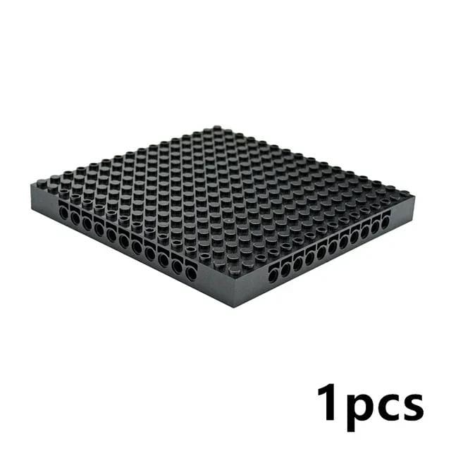 Compatibel MOC 65803 16x16 Basisplaat Bouwstenen Doe-het-zelf Speelgoed Set Voor 98138 Pixel Art Afbeelding Leduo black
