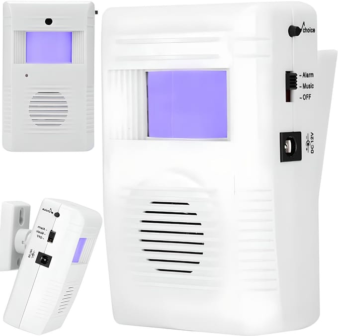 Dailygoody - Draadloze Bewegingsdetector met Alarm voor Binnen en