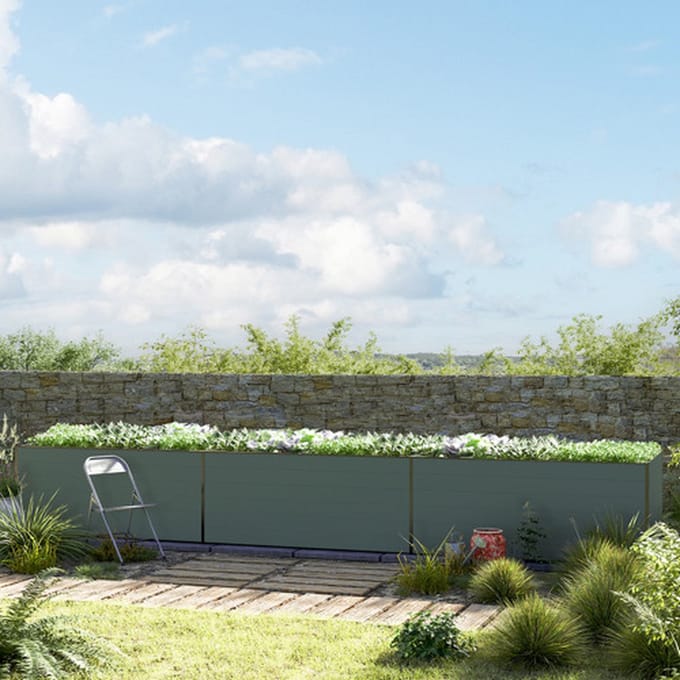 535 x 99 x 77 cm Moestuinbak Kingsize Daniela, Antraciet