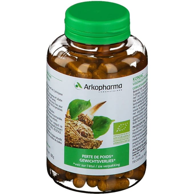 Arkopharma - Konjac Bio om Gewicht te Verliezen – 150 Capsules 50 Dagen