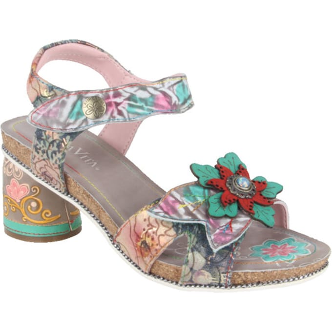 Laura Vita Framboiseo 33 gris dames sandalen gekleed