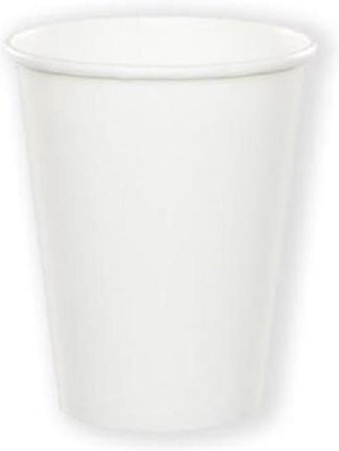 Witbaard Feestbekers 266 Ml Karton Wit 8 Stuks