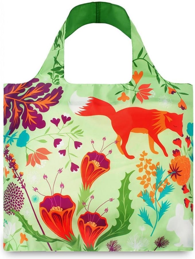 Loqi tote Forest Opvouwbaar tasje - Polyester - 42 x 50 cm - Vos