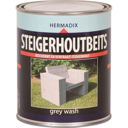 Hermadix Steigerhoutbeits - 0,75 liter - Grey wash