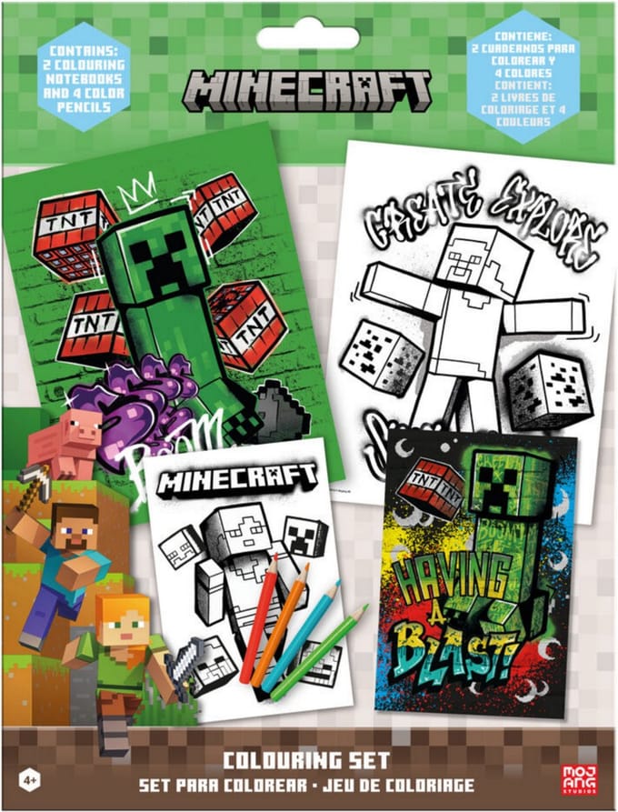 Minecraft Creeper Kleurset - Kleurboeken voor Kinderen - 1 stuk