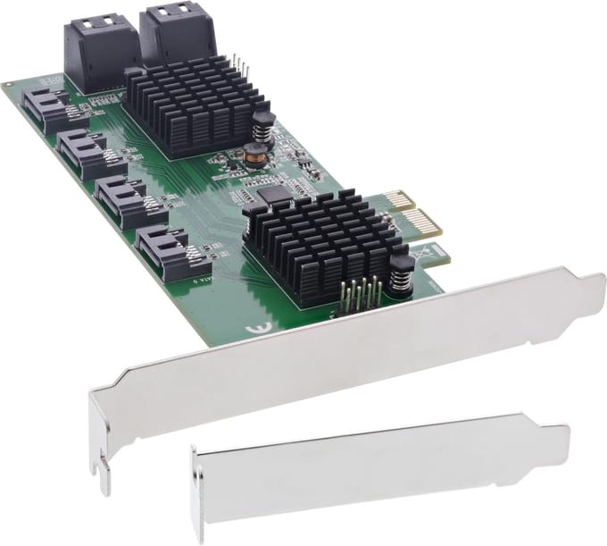 Interfacekaart - SATA Controller - Extra Opslag - 8 SATA Poorten - PCIe 2.0