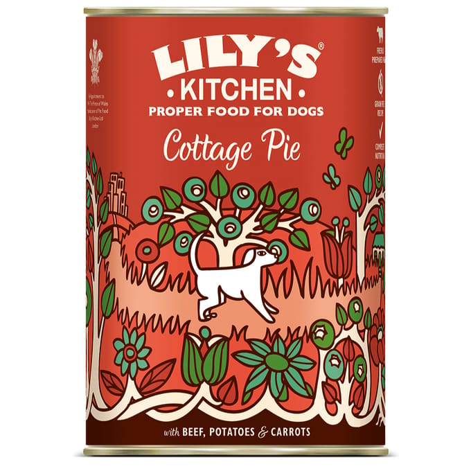 Lily's Kitchen Vispastei met Erwten 6 x 400 g - Rund met aardappelen en wortelen