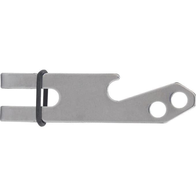 Clip de ceinture suspendu en acier inoxydable pour extérieur, pince à billets avec trou pour porte-clés gray