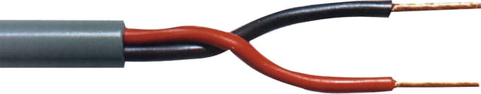 Tasker C277 flexibele OFC luidspreker kabel met dubbele mantel - 2x 4,00mm² / zwart - 50 meter