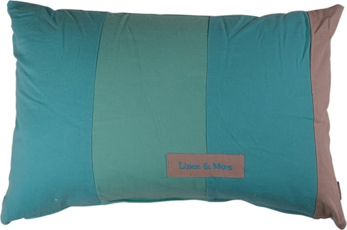 Patchwork Turquoise / Kussen | 40 X 60 | Sierkussen Voor Woonkamer Of Slaapkamer