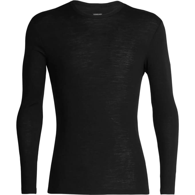 Icebreaker 175 Everyday LS Crewe Heren Thermoshirt - Black - S