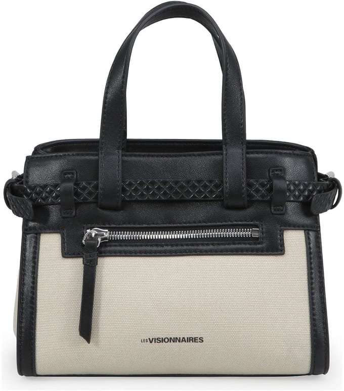 LES VISIONNAIRES Tina Handtas 22 cm - Dames - off white-black