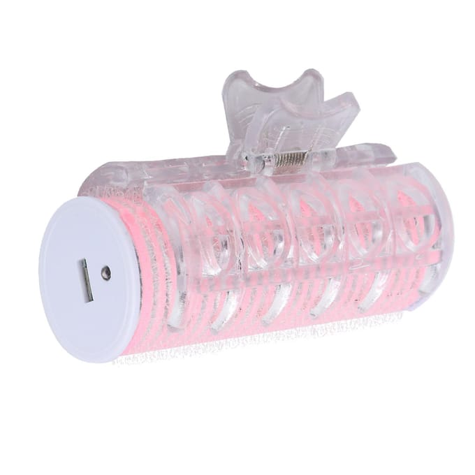 USB Draagbare Haarroller Pony Krullen Haarstyling Tool Mini Elektrische KrultangRoze white