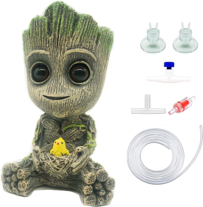 Aquarium Groot Air Bubbler Decoraties Fish Tank Luchtsteen Set
