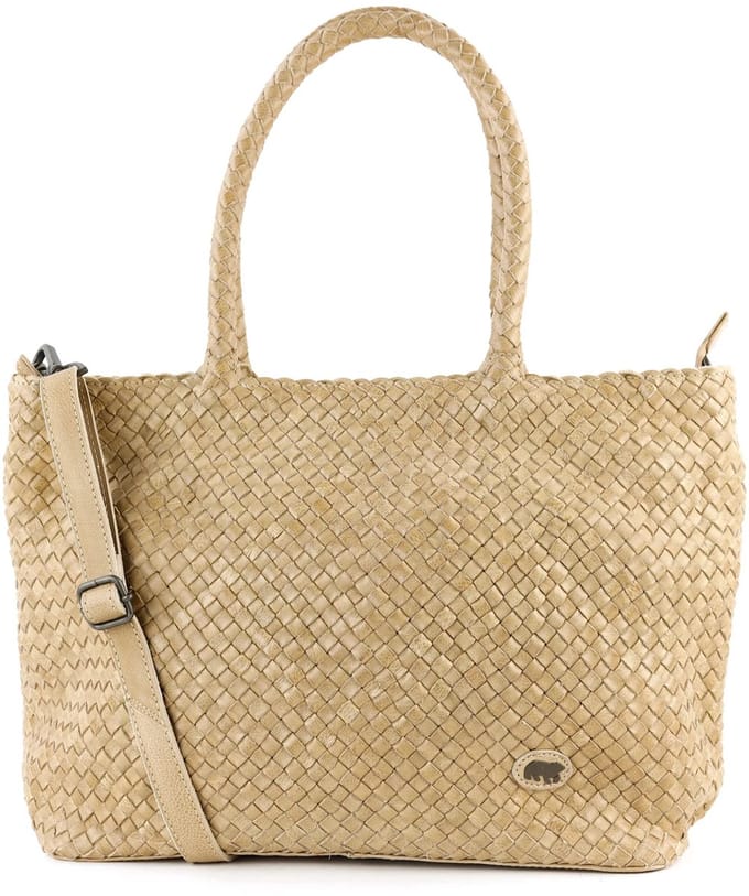 Bear Design Suus Gevlochten Shopper - Baltic Beige