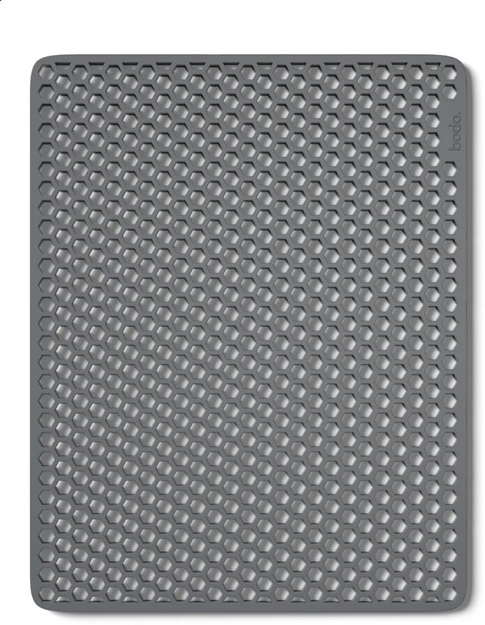 Bodo® Gootsteenmat - Rechthoekig - Grijs - 36 x 46 cm - Voor 40 x 50 cm Wasbak
