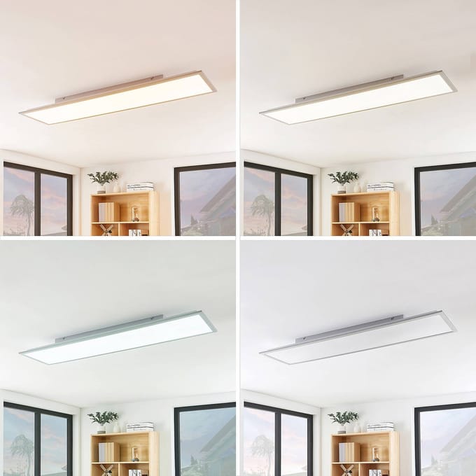 Lindby LED paneel Stenley, CCT, 120 cm x 30 cm, dimbaar