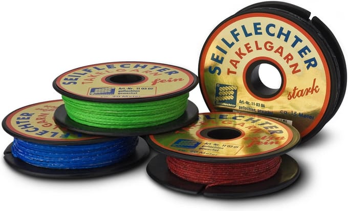 Seilflechter - Gekleurde Takelgaren - Gewaxt - 15m x 1.5mm - Maat: Bruin