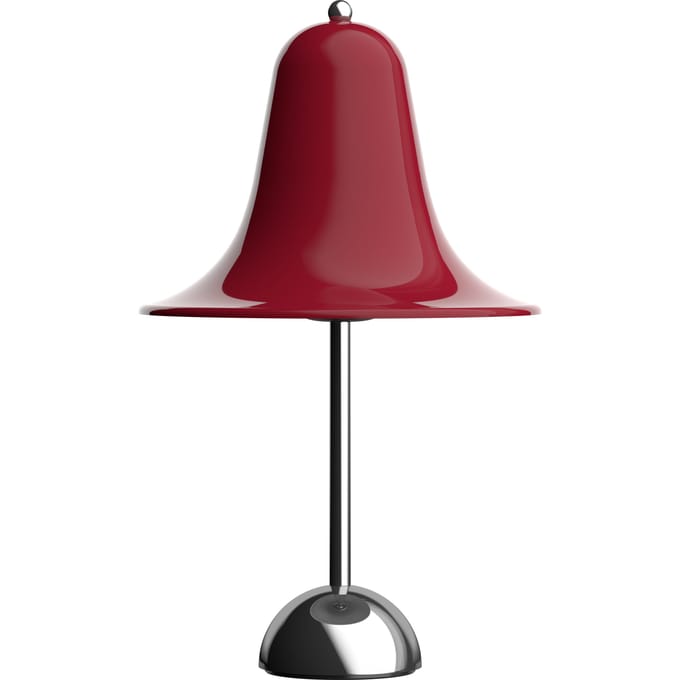 VERPAN tafellamp Pantop, kersenrood, hoogte 23 cm, metaal