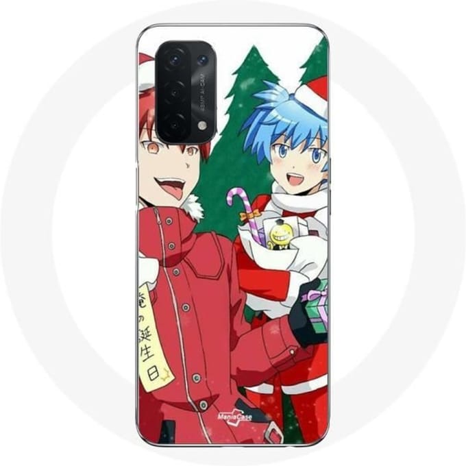 Coque pour Oppo A54 5G Karma et Nagisa Assassination Classroom Anime Christmas day