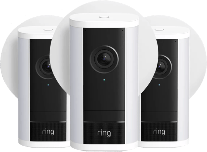 Ring Spotlight Camera Pro 2e Generatie Stekker Wit 3-Pack