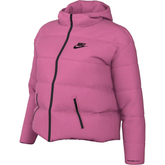 W Therma Fit Repel jack met capuchon dames donsjack roze/zwart/zwart